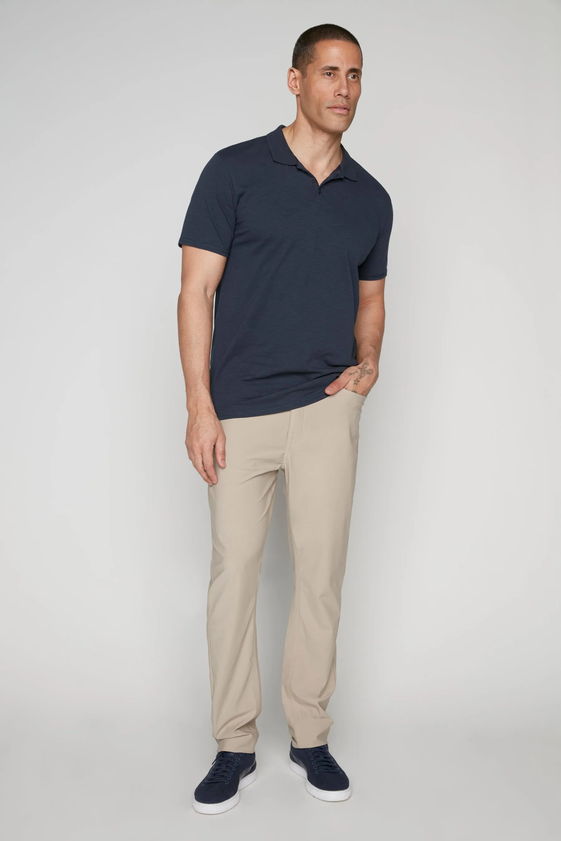 5 Pocket Slim Fit Pants - Sage