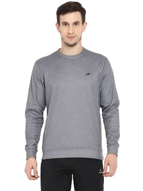 Alcis Men Solid Grey Sweatshirts