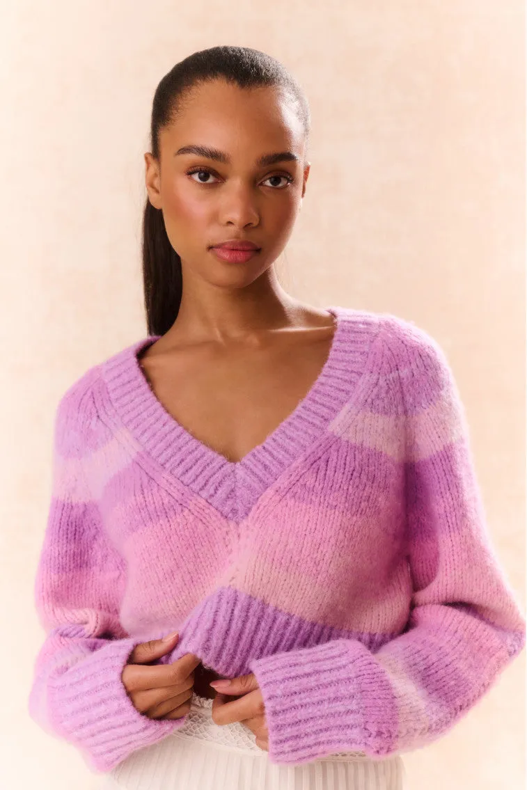 Barbarelle Alpaca Striped Pullover