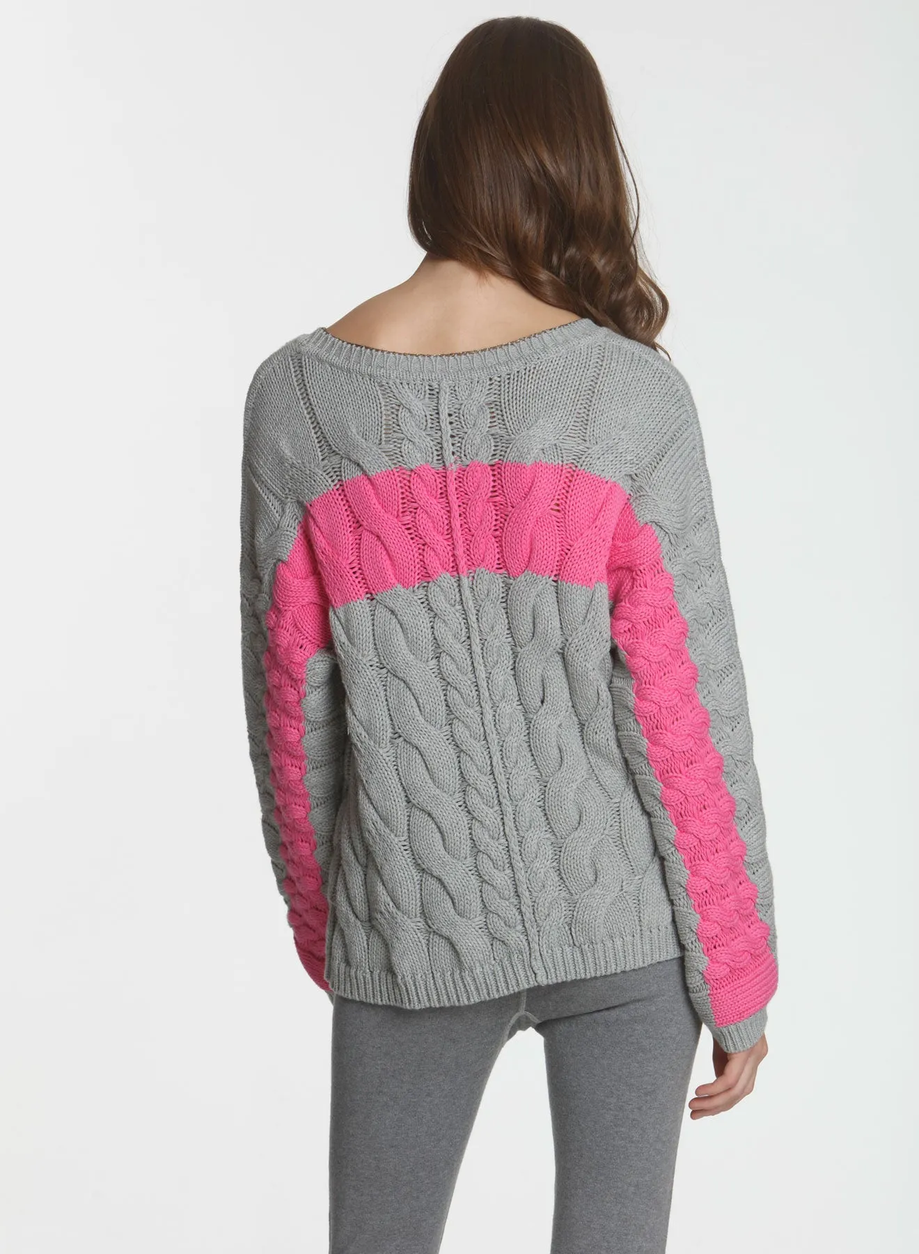 Clara Cable Sweater - Grey