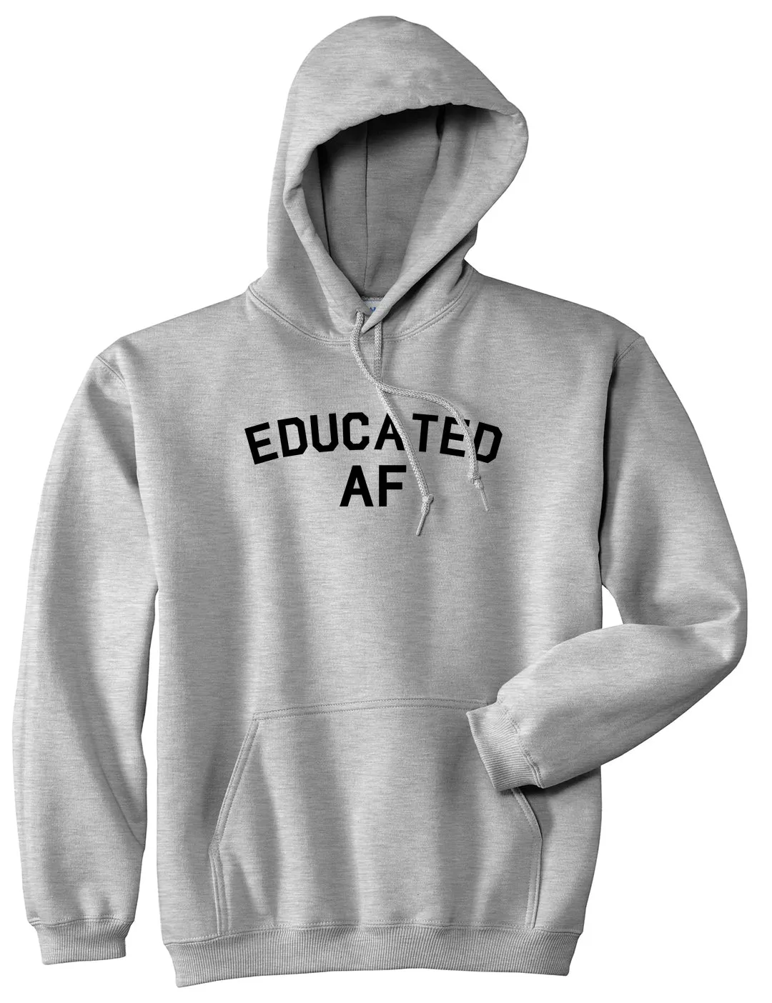 Educated AF Funny Graduation Mens Pullover Hoodie