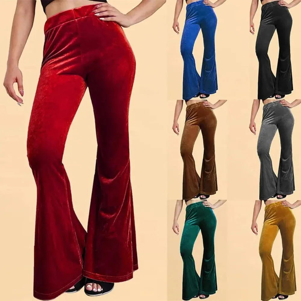 Flared Velvet Trousers