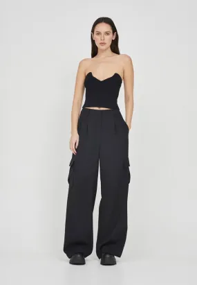 Friend of Audrey Cunningham Utility Cargo Pants Black