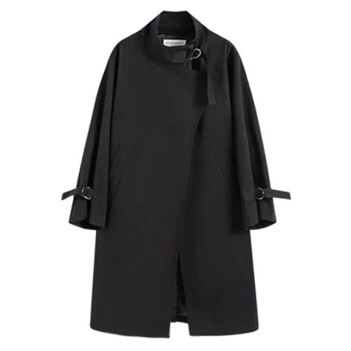 Gemma Funnel Neck Cape Trench Coats