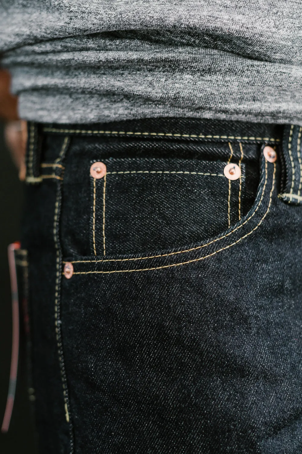 IH-634S-142 - 14oz Selvedge Denim Straight Cut Jeans - Indigo