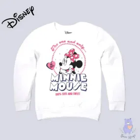 Kids Minnie Mouse Print Crew-Neck Sweatshirt