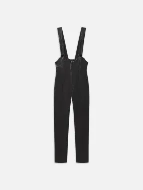 Leather Overall -- Black