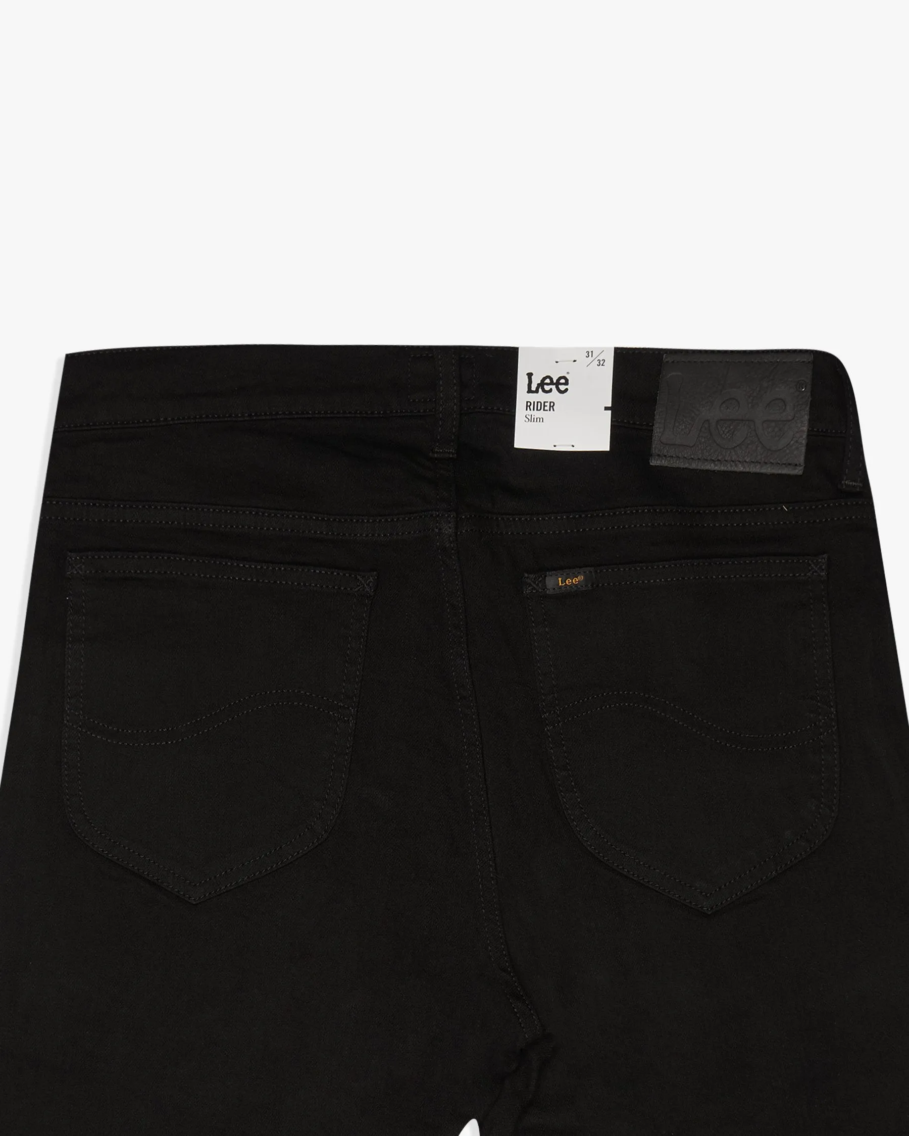 Lee Rider Slim Fit Mens Jeans - Clean Black