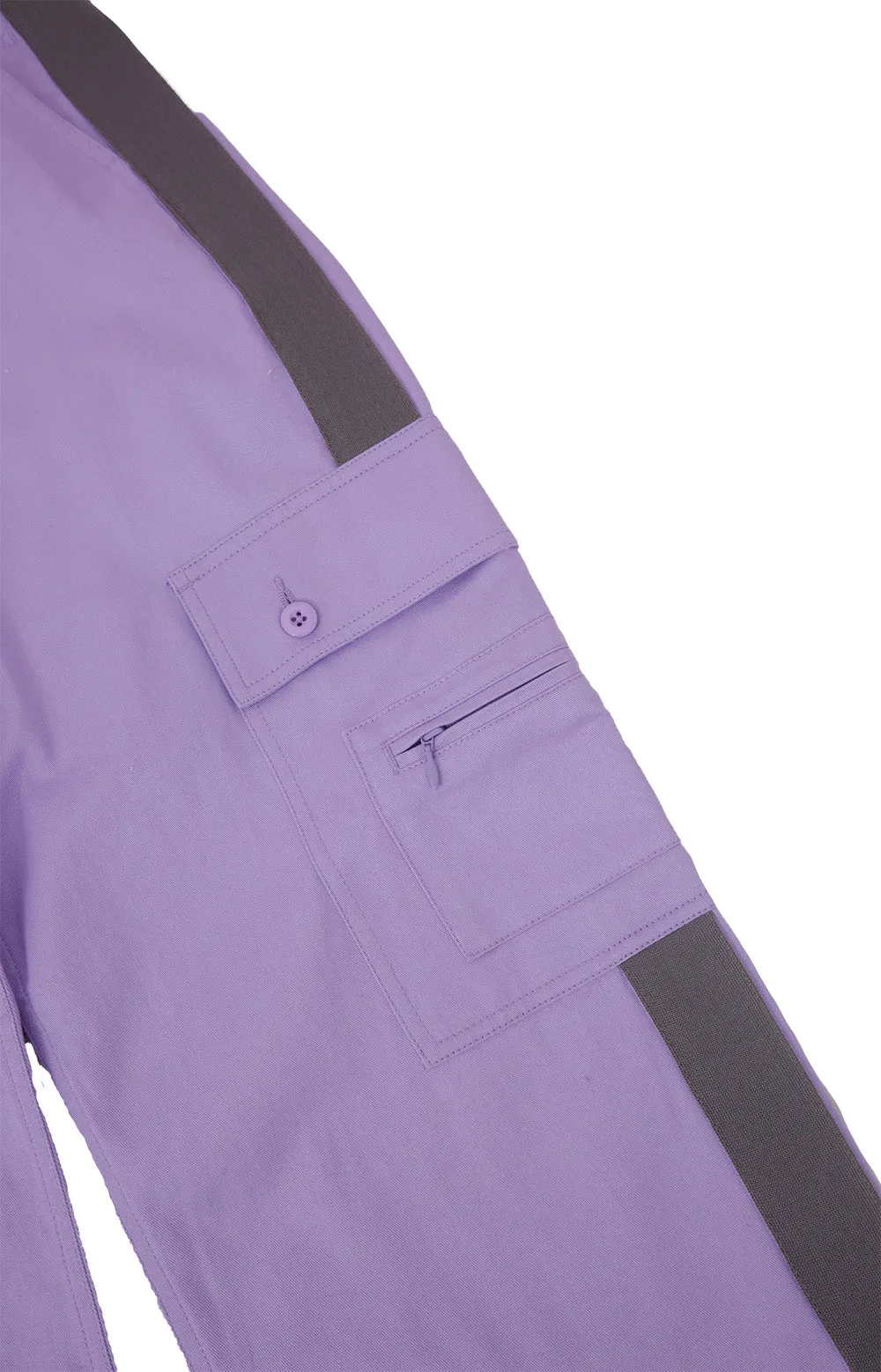 Lilac Striped Utility Trousers