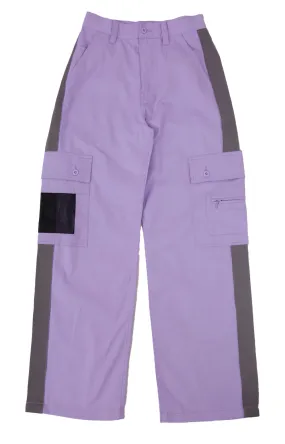 Lilac Striped Utility Trousers