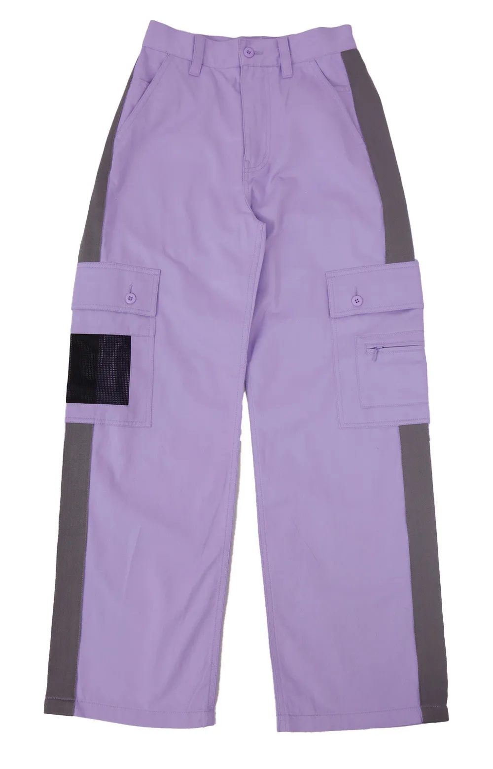 Lilac Striped Utility Trousers