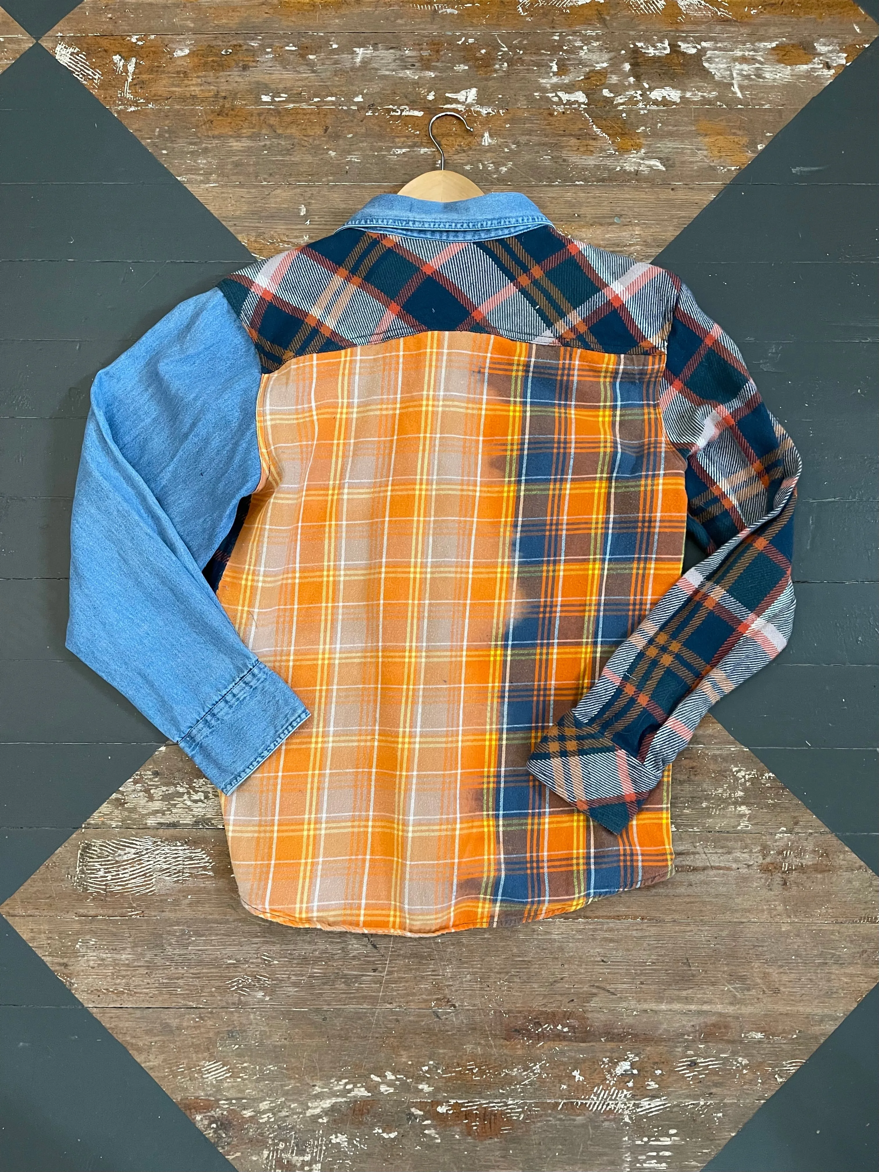 MASHUP DENIM ORANGE FLANNEL - M