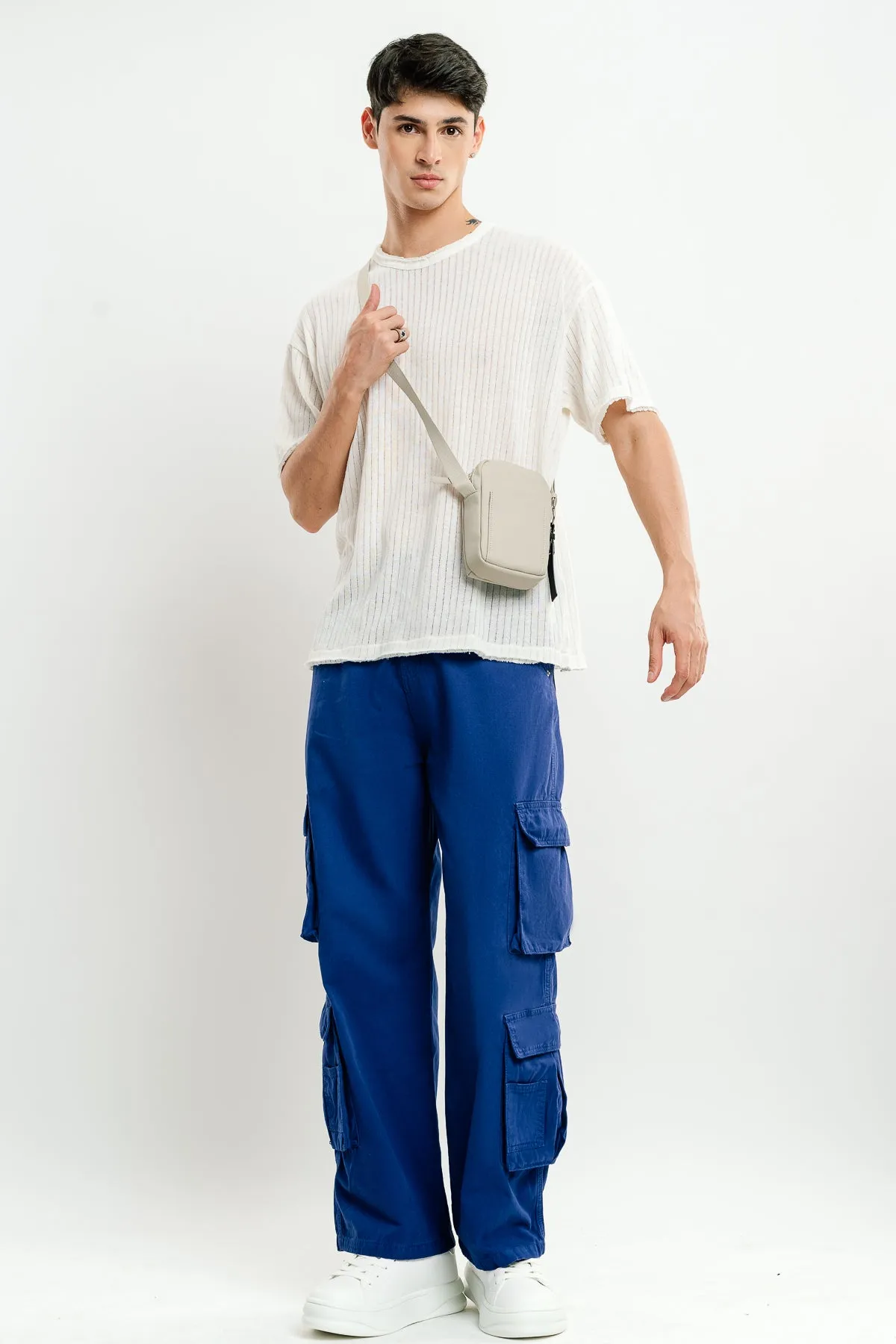 Men's Bright Blue Cargo Pants