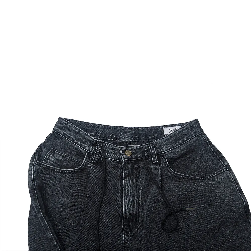 MID90 BAGGY DENIM PANTS BLACK