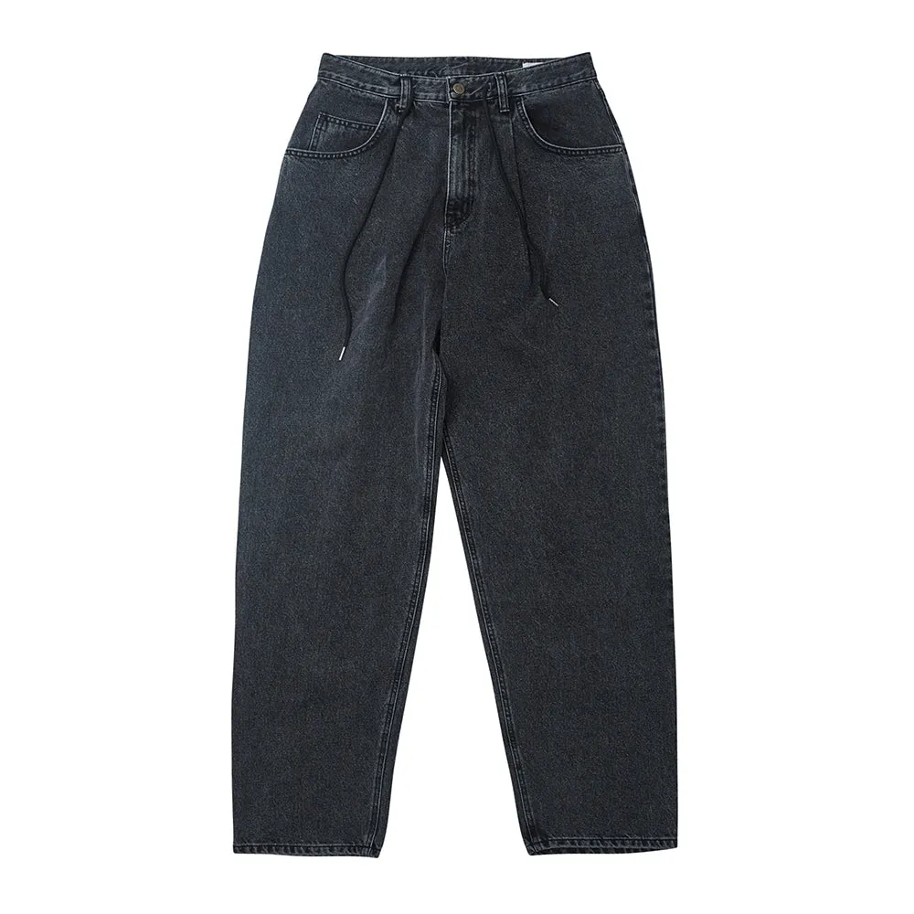 MID90 BAGGY DENIM PANTS BLACK