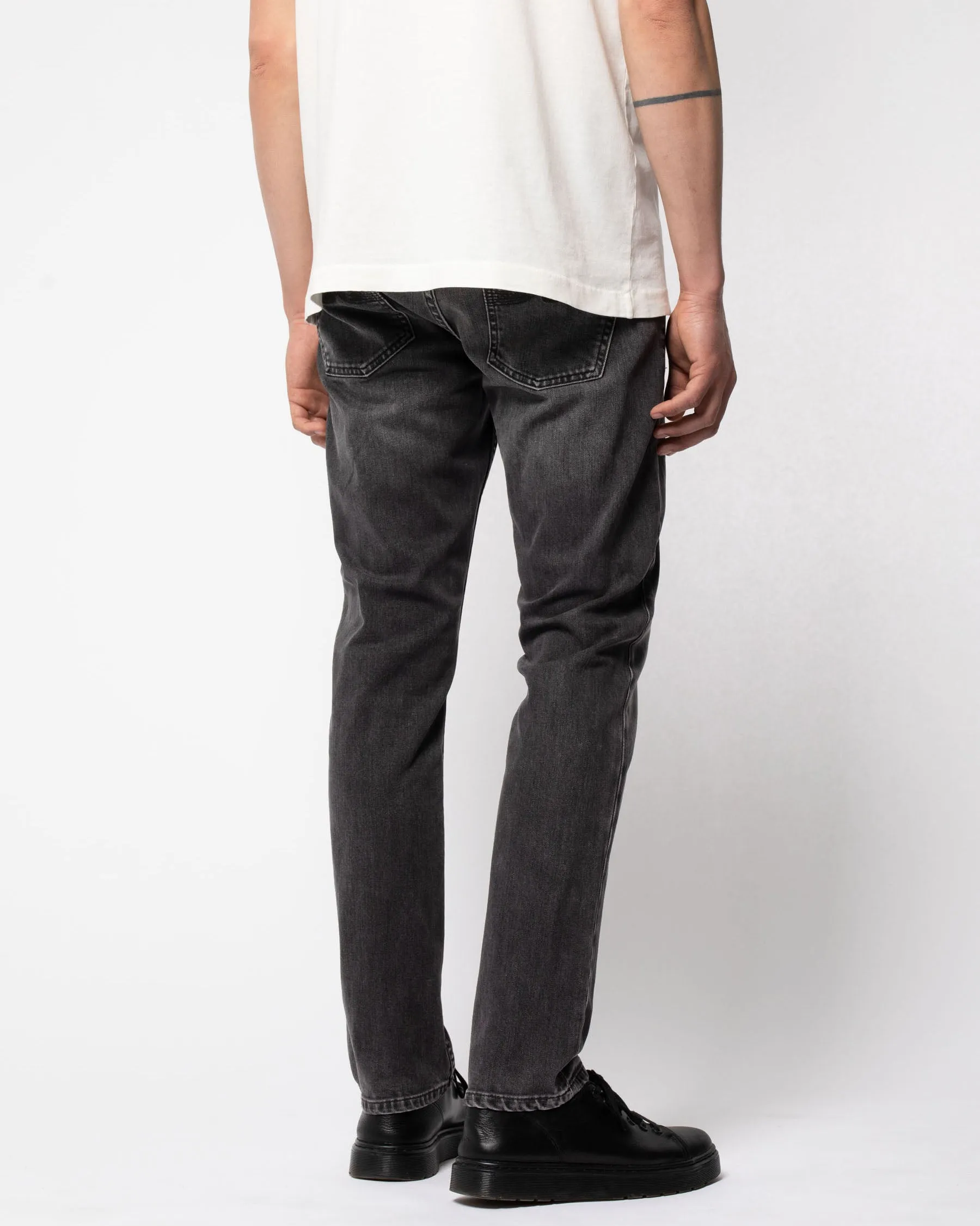 Nudie Lean Dean Slim Tapered Mens Jeans - Black Eyes