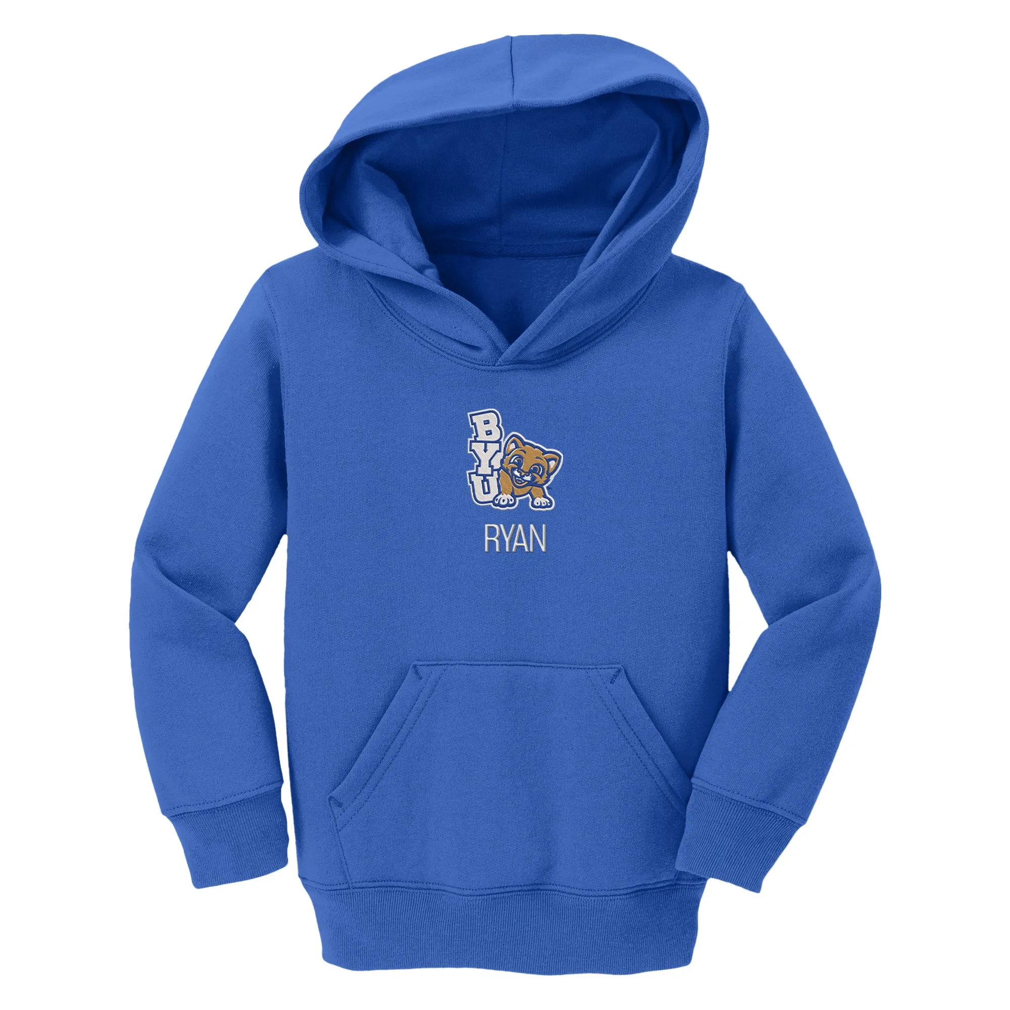 Personalized Brigham Young Cougars Youth Toddler Pullover Sweatshirt