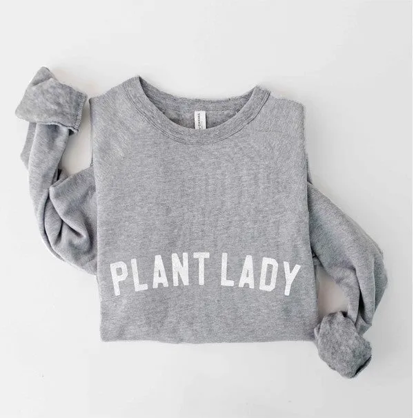 Plant Lady Unisex Crewneck Pullover Sweatshirt