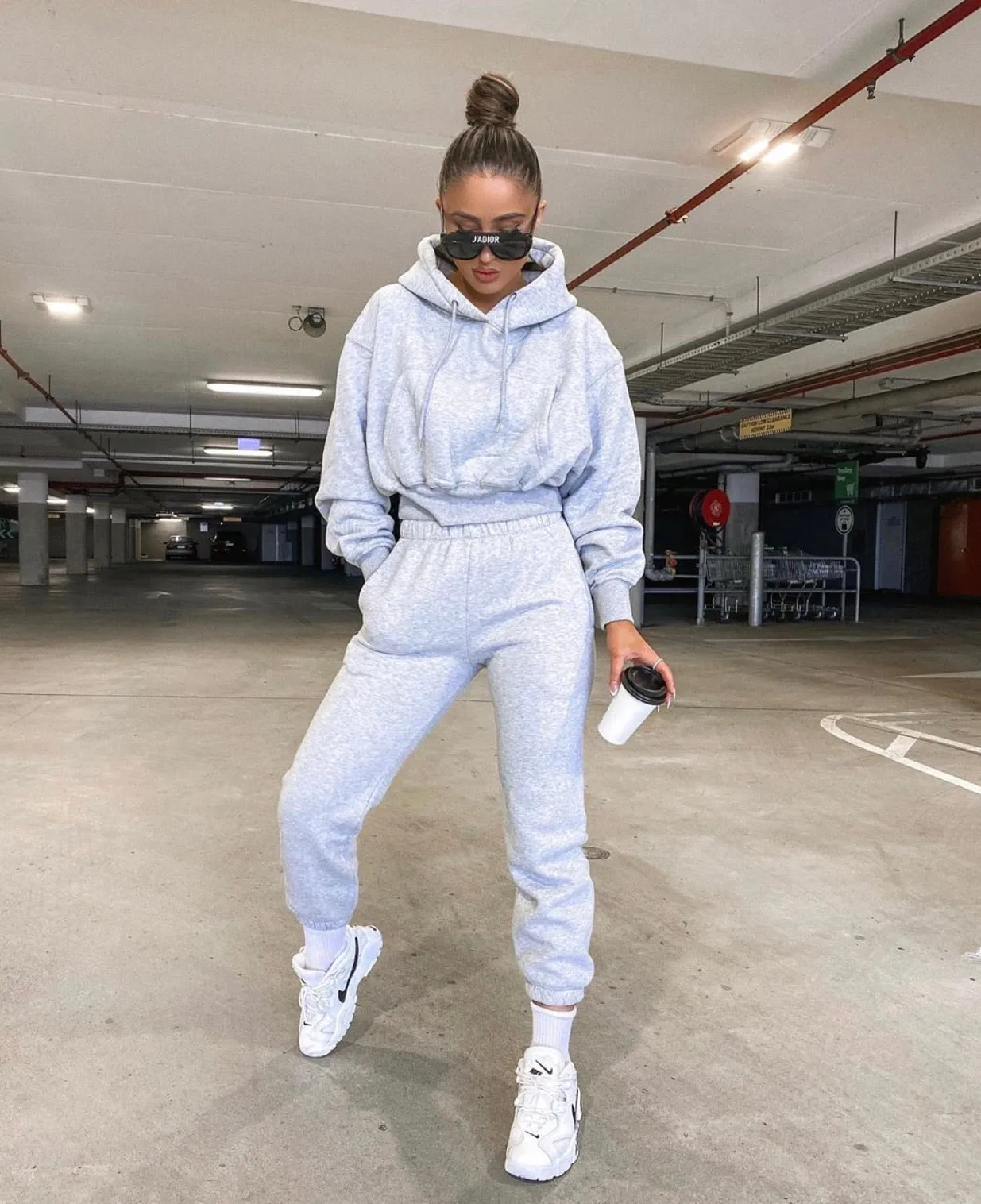 Raye grey hoodie and track pant (sold as separates)