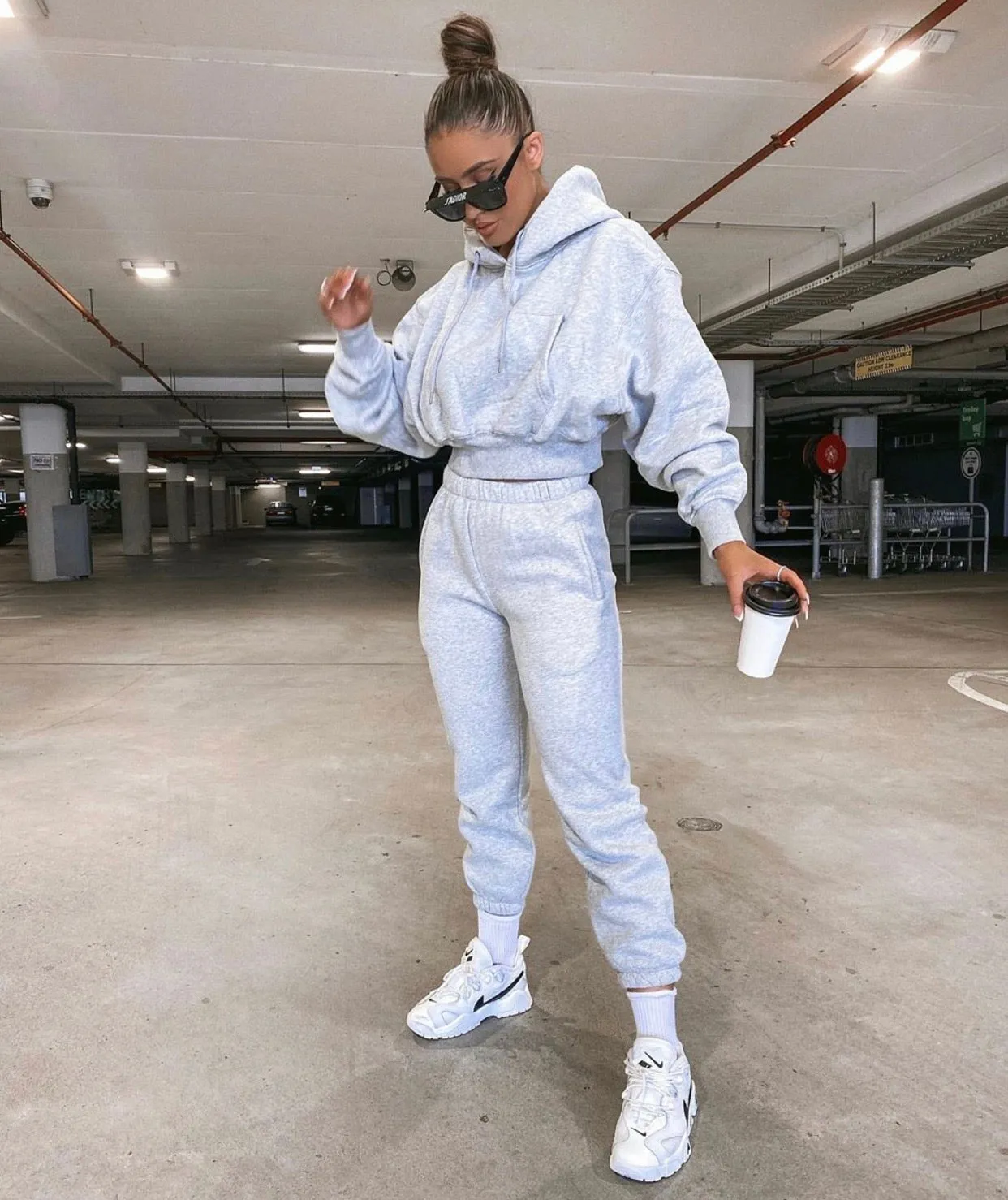 Raye grey hoodie and track pant (sold as separates)