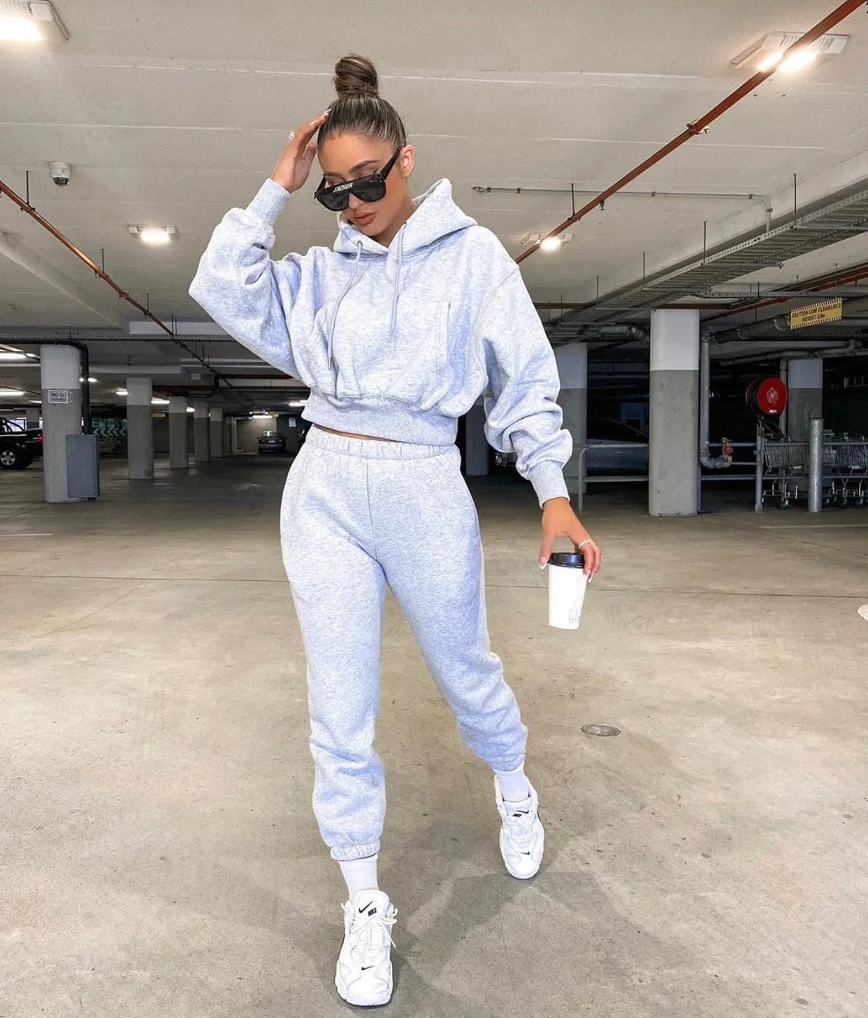 Raye grey hoodie and track pant (sold as separates)