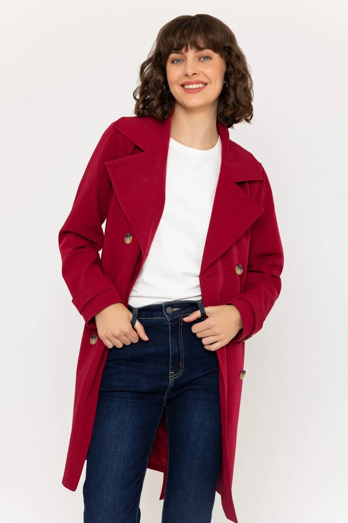 Red Trench Coat