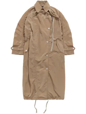 ruched-detailing trench