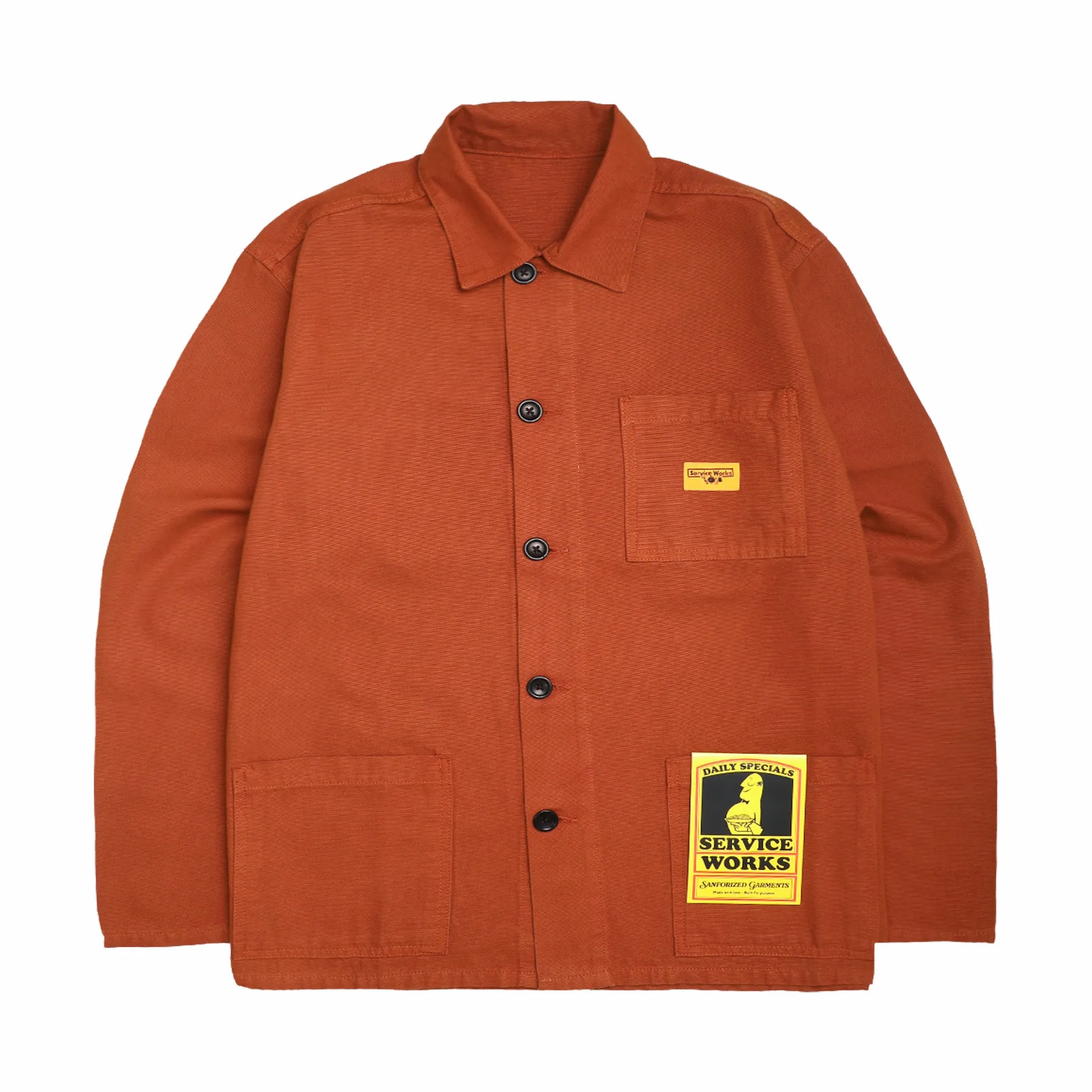 Service Works Canvas Coverall Jacket (Terracotta)