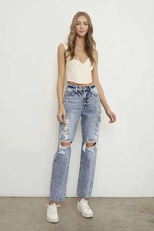 SLIM BOYFRIEND JEANS