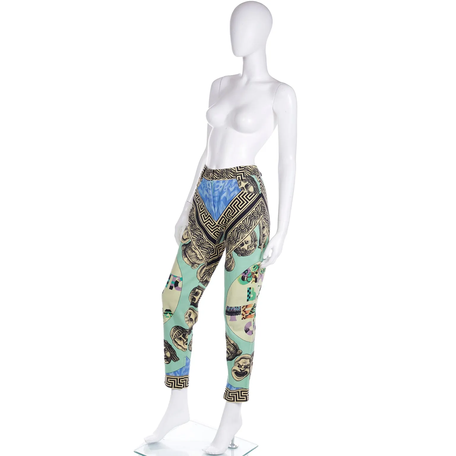 S/S 1991 Gianni Versace Couture Rare Andy Warhol Print Pants