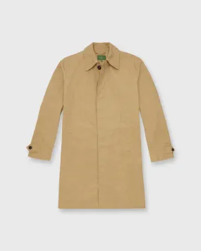 Traveler's Trench in Khaki Dry Waxed Poplin