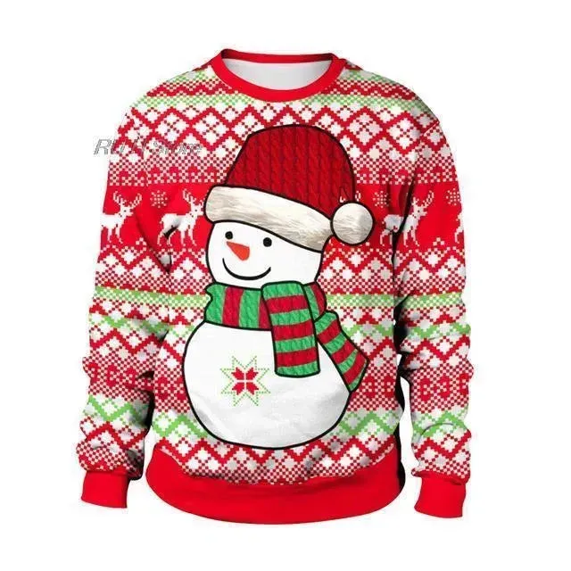 Ugly Christmas Sweater Santa Elf Couple Sweatshirt