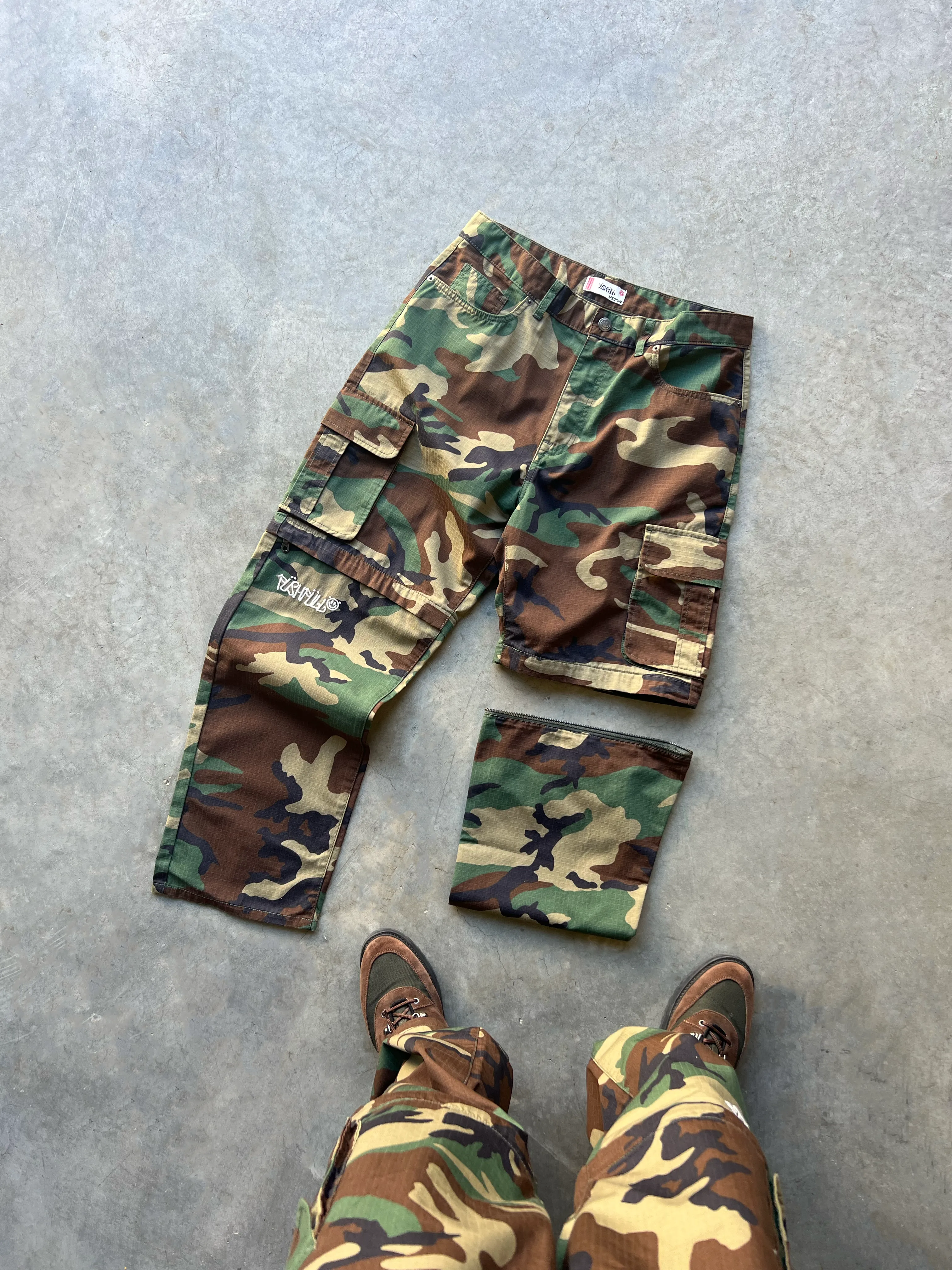 UTILITY CAMO-ZIP OFF PANTS