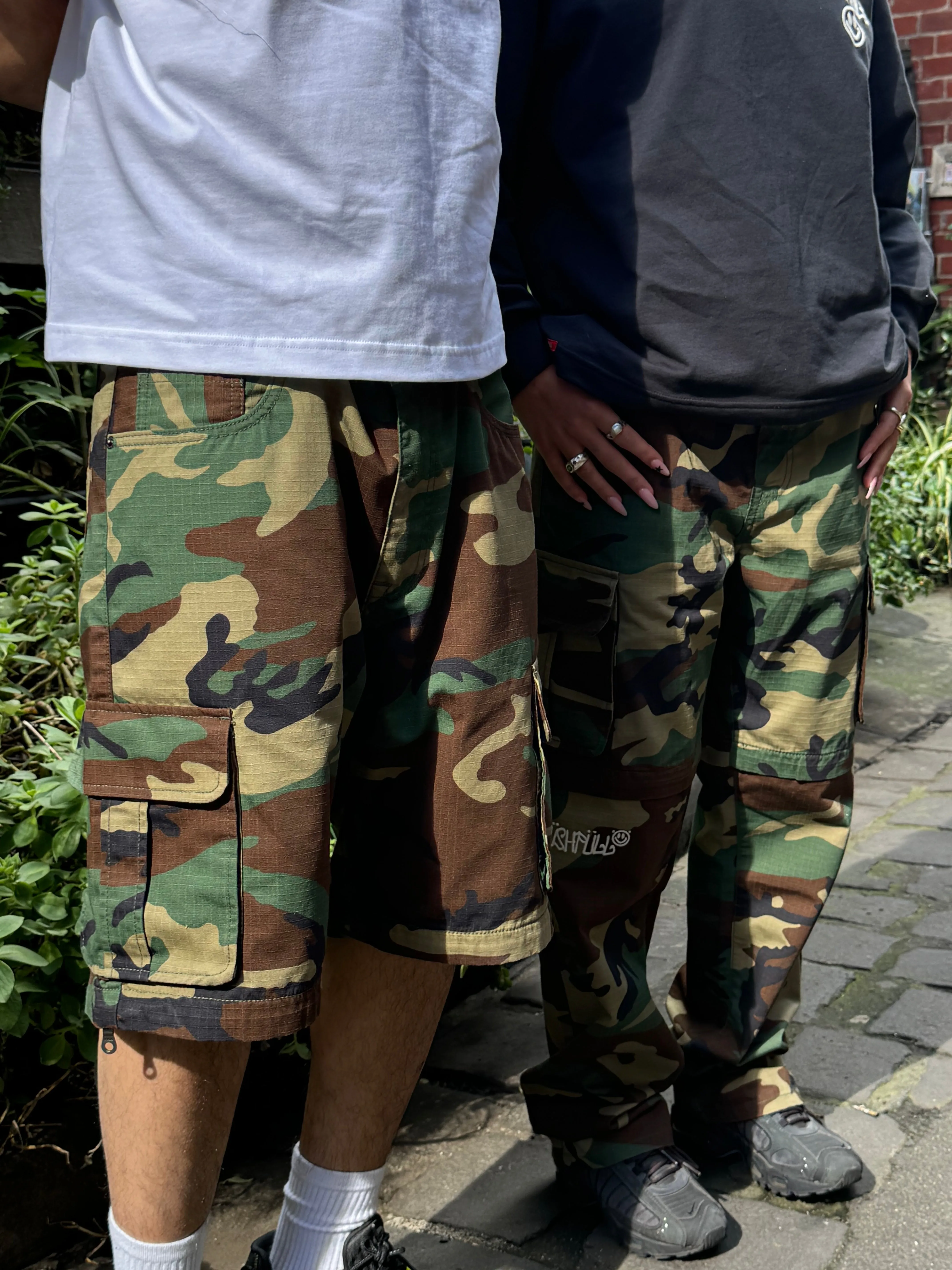 UTILITY CAMO-ZIP OFF PANTS