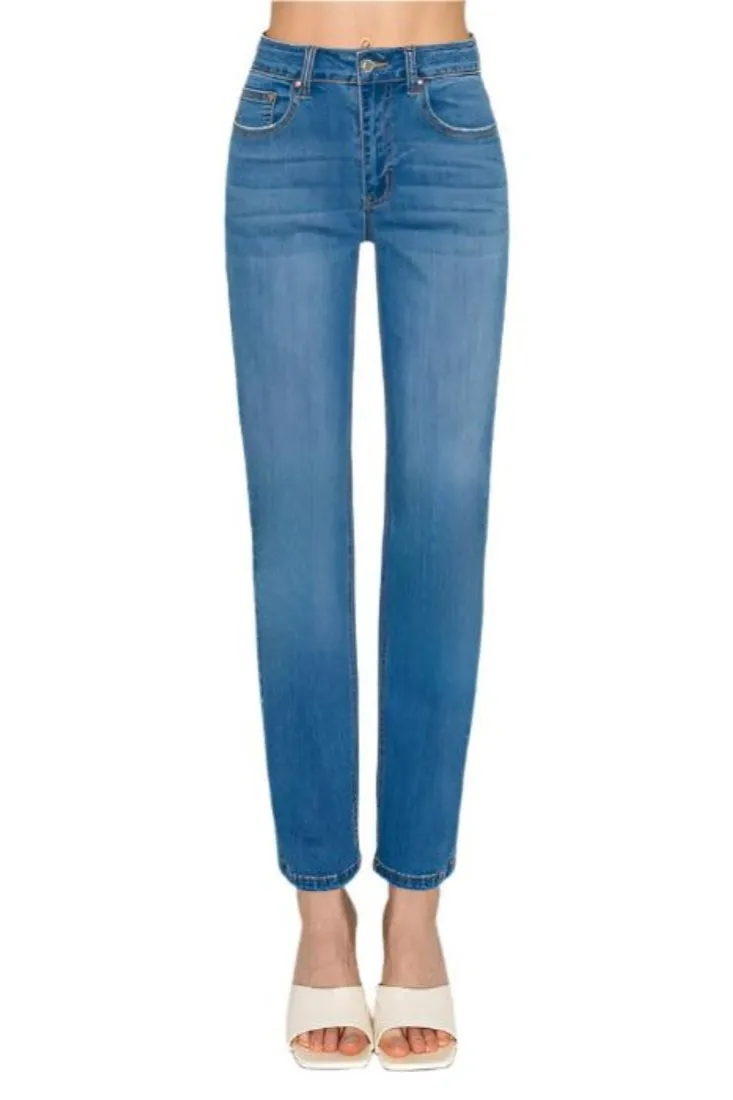 Wax Jean - Basic Straight Leg Jeans - 90365