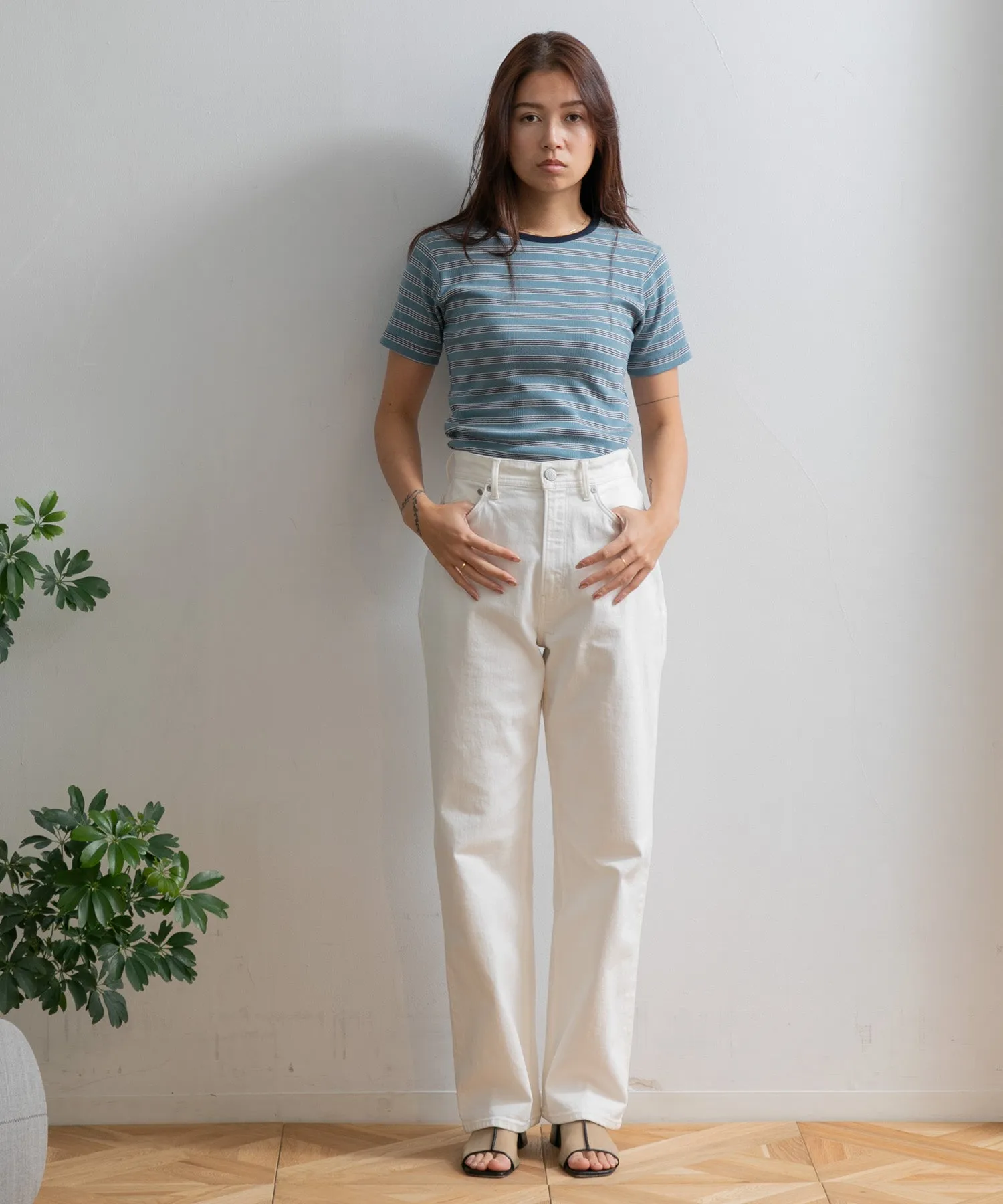 【WOMEN】YANUK ボーイズストレート LEA  WHS Spill Proof